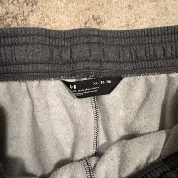 Under Armour Baggy Grey Thick Mens Sweatpants - Picture 3 of 6
